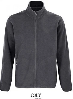 SOLS Fleecejacke Factor Zipped Herren Dunkelgrau/Grau/Hellgrau SOLS Fleecejacke Factor Zipped Herren Dunkelgrau/Grau/Hellgrau