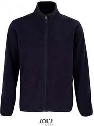SOLS Fleecejacke Factor Zipped Herren Dunkelblau/Blau