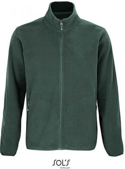 SOLS Fleecejacke Factor Zipped Herren Dunkelgrün/Grün SOLS Fleecejacke Factor Zipped Herren Dunkelgrün/Grün
