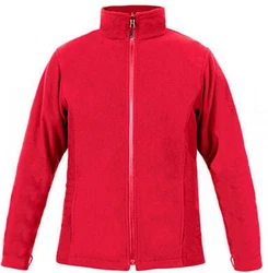 Promodoro Fleecejacke mit Stehkragen Rot/Dunkelrot