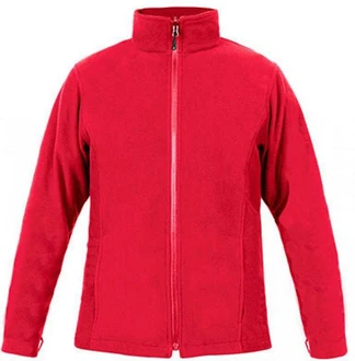 Promodoro Fleecejacke mit Stehkragen Rot/Dunkelrot Promodoro Fleecejacke mit Stehkragen Rot/Dunkelrot