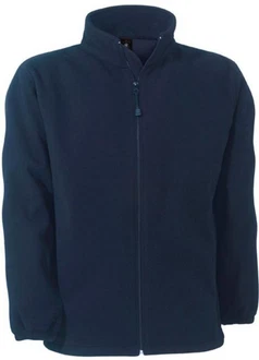 B&C Fleecejacke Fleece WindProtek Dunkelblau/Blau/Hellblau