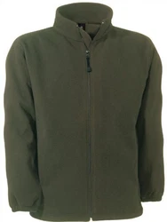 B&C Fleecejacke Fleece WindProtek Dunkelgrün/Khaki