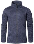 Promodoro Fleecejacke Herren Knit Fleece Jacket C+ Dunkelblau/Blau/Grau
