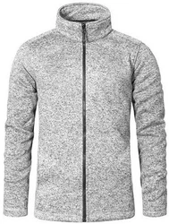 Promodoro Fleecejacke Herren Knit Fleece Jacket C+ Hellgrau/Grau