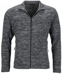 James & Nicholson Fleecejacke Herren Dunkelgrau/Dunkelblau/Hellgrau/Grau