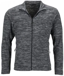 James & Nicholson Fleecejacke Herren Dunkelgrau/Dunkelblau/Hellgrau/Grau