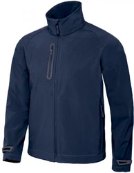 B&C Softshelljacke X-Lite Softshell Herren Dunkelblau/Blau