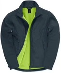 B&C Softshelljacke ID.701 Dunkelblau/Blau/Türkis