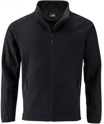 James & Nicholson Softshelljacke Promo Jacket Schwarz/Dunkelblau/Dunkelgrau