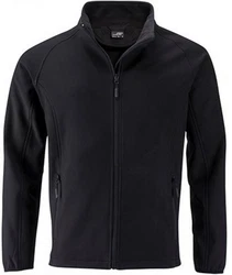 James & Nicholson Softshelljacke Promo Jacket Schwarz/Dunkelblau/Dunkelgrau