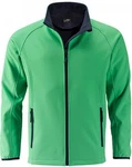 James & Nicholson Softshelljacke Promo Jacket Grün/Neonfarben/Türkis