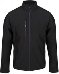 Regatta Professional Softshelljacke Honestly Made Recycled Schwarz/Dunkelgrau/Grau
