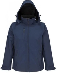 SOLS Softshelljacke 3in1 Falcon Systemjacke Dunkelblau