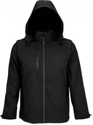 SOLS Softshelljacke 3in1 Falcon Systemjacke Schwarz