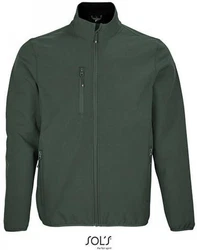 SOLS Mens Falcon Zipped Softshell Jacket Dunkelgrün/Grün