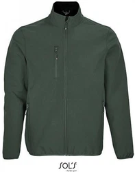 SOLS Mens Falcon Zipped Softshell Jacket Dunkelgrün/Grün
