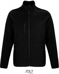 SOLS Mens Falcon Zipped Softshell Jacket Schwarz