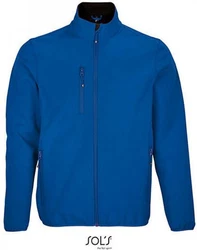 SOLS Mens Falcon Zipped Softshell Jacket Blau