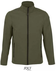 SOLS Softshelljacke Mens Softshell Zip Jacket Race Dunkelgrün/Khaki