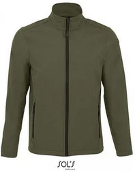 SOLS Softshelljacke Mens Softshell Zip Jacket Race Dunkelgrün/Khaki