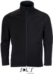 SOLS Softshelljacke Mens Softshell Zip Jacket Race Schwarz/Dunkelblau