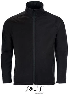 SOLS Softshelljacke Mens Softshell Zip Jacket Race Schwarz/Dunkelblau