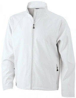 James & Nicholson Softshelljacke Herren Weiß/Grau/Creme
