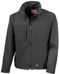Result Softshelljacke Classic Soft Shell Jacket Dunkelgrau/Grau/Schwarz