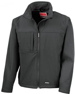 Result Softshelljacke Classic Soft Shell Jacket Dunkelgrau/Grau/Schwarz