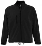 SOLS Softshelljacke Relax Schwarz/Dunkelgrau/Grau
