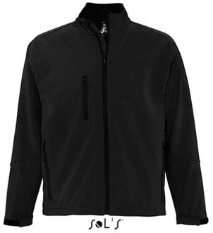 SOLS Softshelljacke Relax Schwarz/Dunkelgrau/Grau