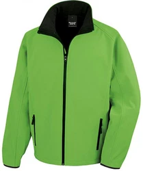 Result Softshelljacke Herren Printable Jacket Grün/Neonfarben