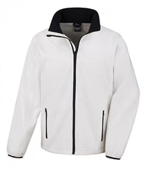 Result Softshelljacke Herren Printable Jacket Weiß/Creme/Dunkelblau