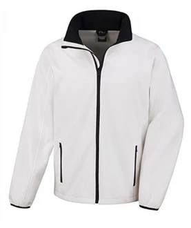 Result Softshelljacke Herren Printable Jacket Weiß/Creme/Dunkelblau