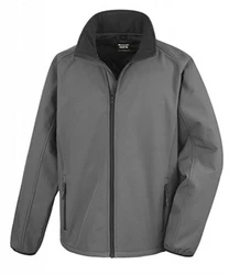 Result Softshelljacke Herren Printable Jacket Dunkelgrau/Grau/Hellgrau