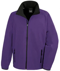 Result Softshelljacke Herren Printable Jacket Dunkelblau/Fliederfarben/Lila