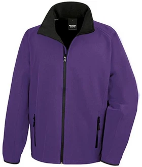 Result Softshelljacke Herren Printable Jacket Dunkelblau/Fliederfarben/Lila