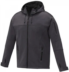 Elevate Softshelljacke Mens Match Softshelljacket Dunkelgrau/Hellgrau/Grau/Dunkelblau