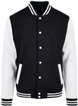 Build Your Brand Sweatjacke Basic College Jacket Regular Fit Weiß/Schwarz/Dunkelblau/Hellblau