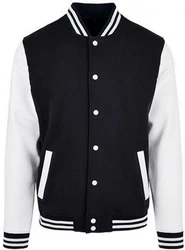 Build Your Brand Sweatjacke Basic College Jacket Regular Fit Weiß/Schwarz/Dunkelblau/Hellblau