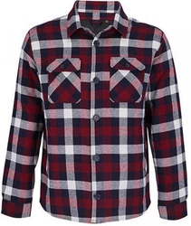 SOLS Sweatjacke Unisex Noah Overshirt Dunkelrot/Rot