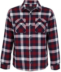 SOLS Sweatjacke Unisex Noah Overshirt Dunkelrot/Rot