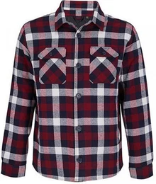 Sweatjacke Unisex Checkered Overshirt Noah XS/S bis 3XL/4XL