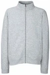 Fruit of the Loom Sweatjacke Premium Hellgrau/Grau