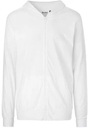 Neutral Sweatjacke Unisex Jersey Hoodie with Zip Weiß/Grau/Creme
