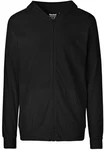 Neutral Sweatjacke Unisex Jersey Hoodie with Zip Schwarz/Dunkelgrau