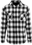 Build Your Brand Sweatjacke Checked Flannel Shirt Creme/Weiß/Schwarz/Grau