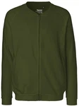 Neutral Sweatjacke Herren Jacket with Zip Dunkelgrün/Grün