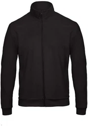 B&C Sweatjacke Herren Sweat-Jacket Schwarz